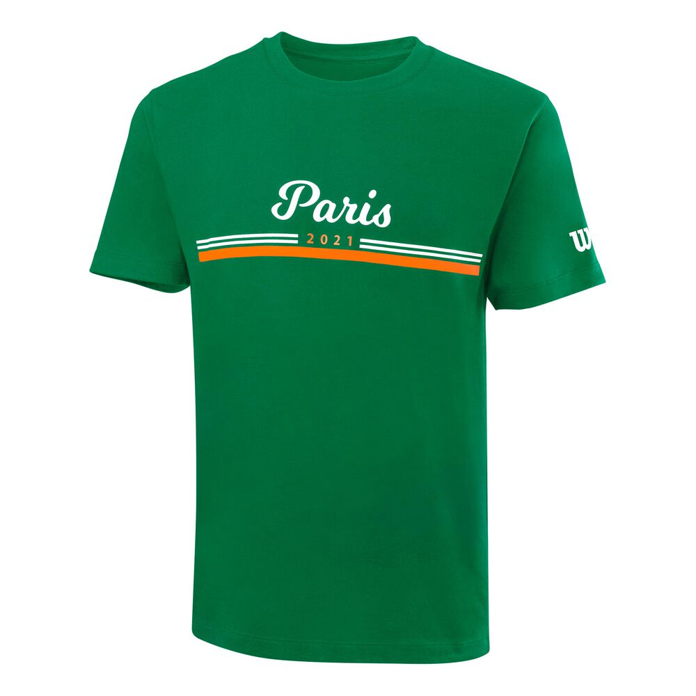 Wilson Paris 2021 Tech T-shirt Hommes - Vert , Blanc