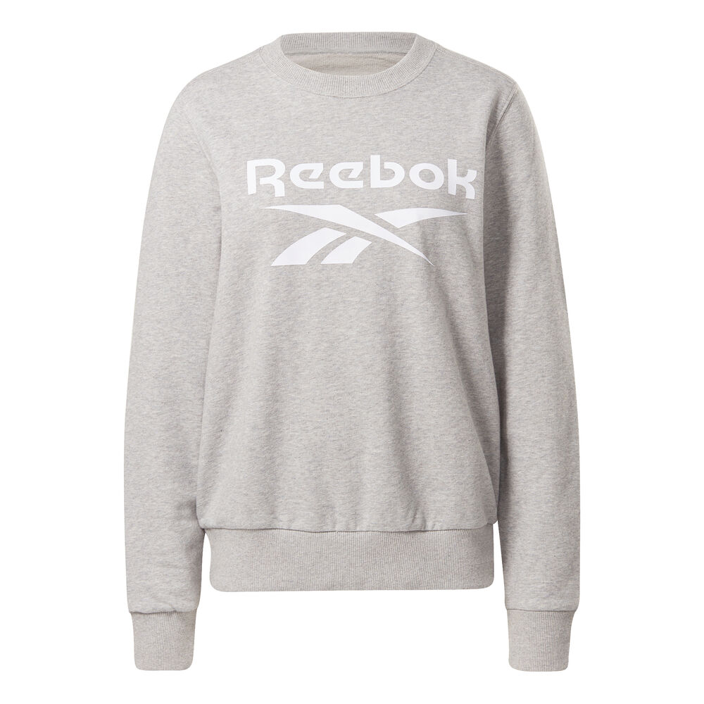 Reebok Ripped Big Logo French Terry Sweat-shirt Femmes - Gris Clair , Blanc