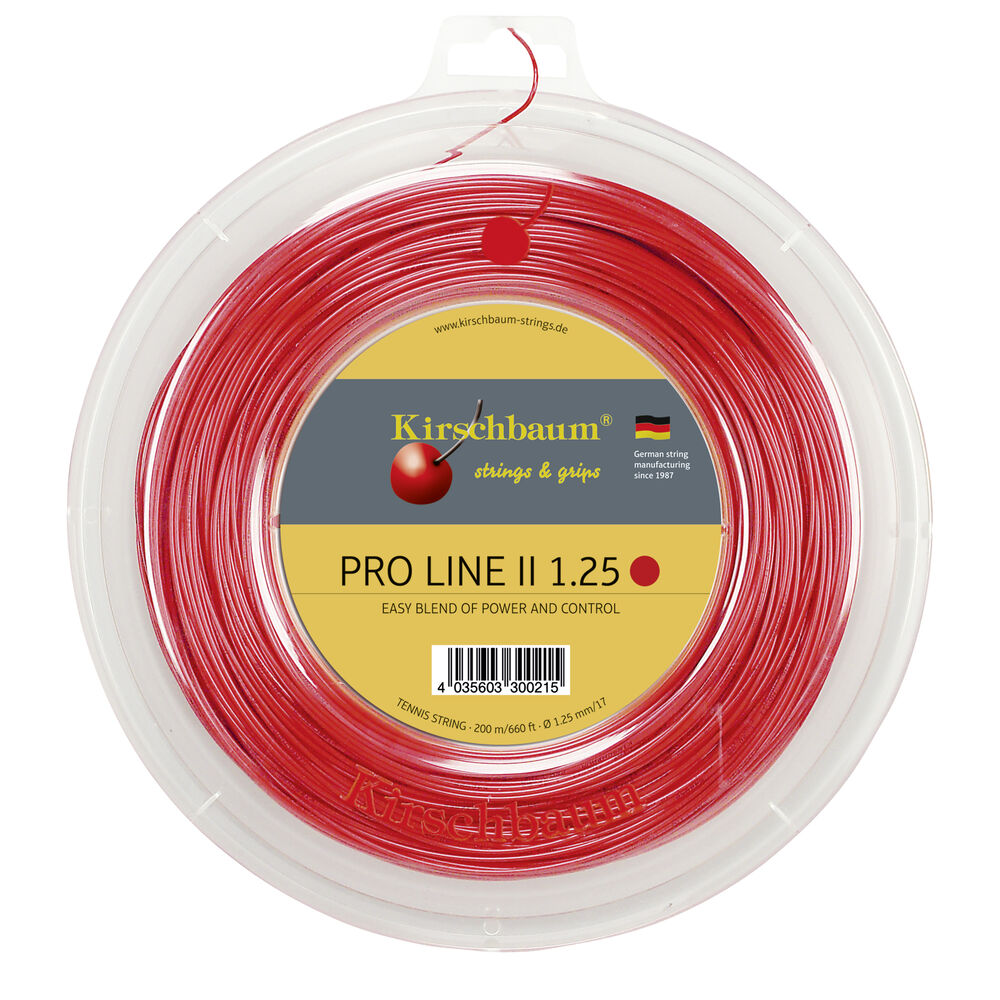 Kirschbaum Pro Line No. II Bobine Cordage 200m - Rouge