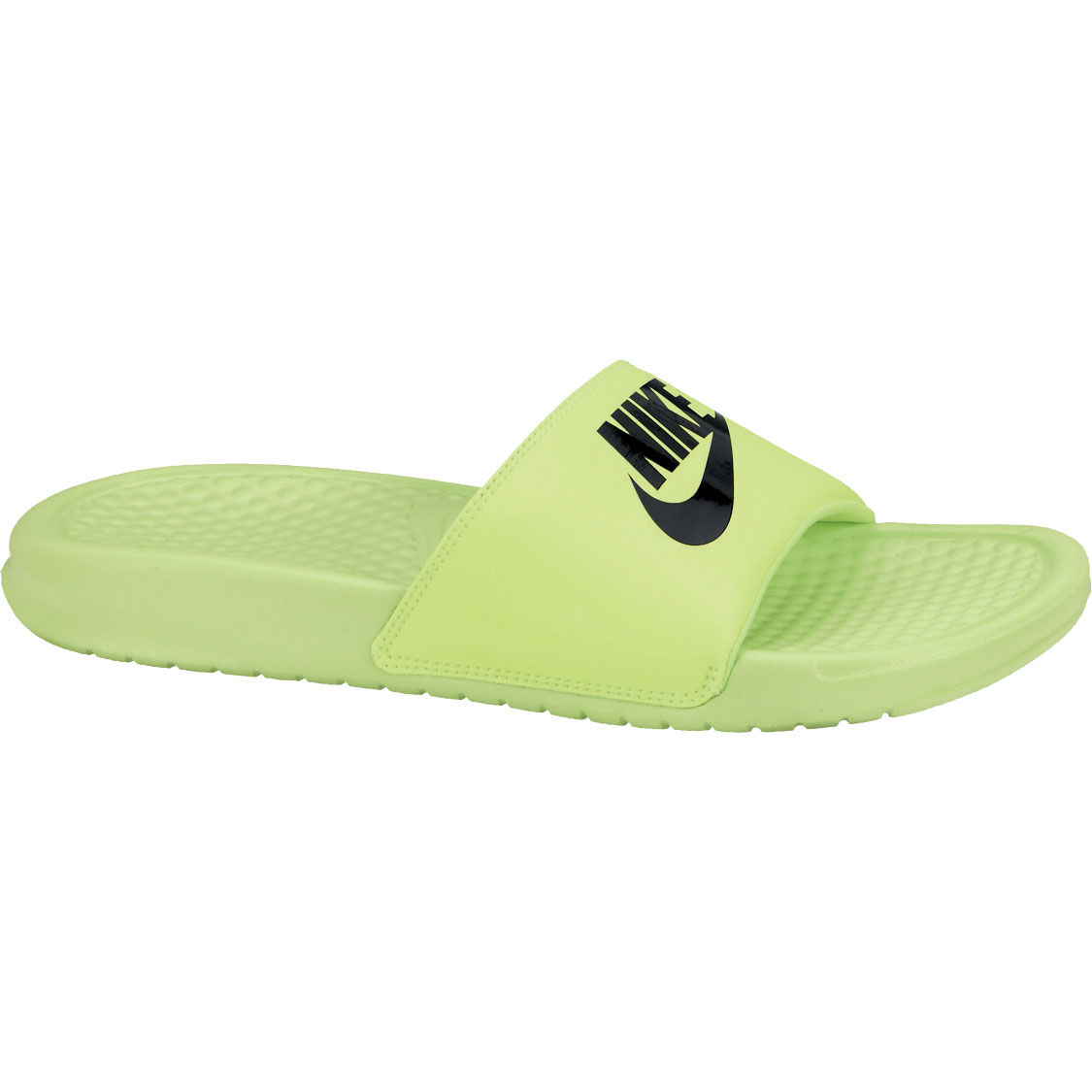 claquette nike vert fluo