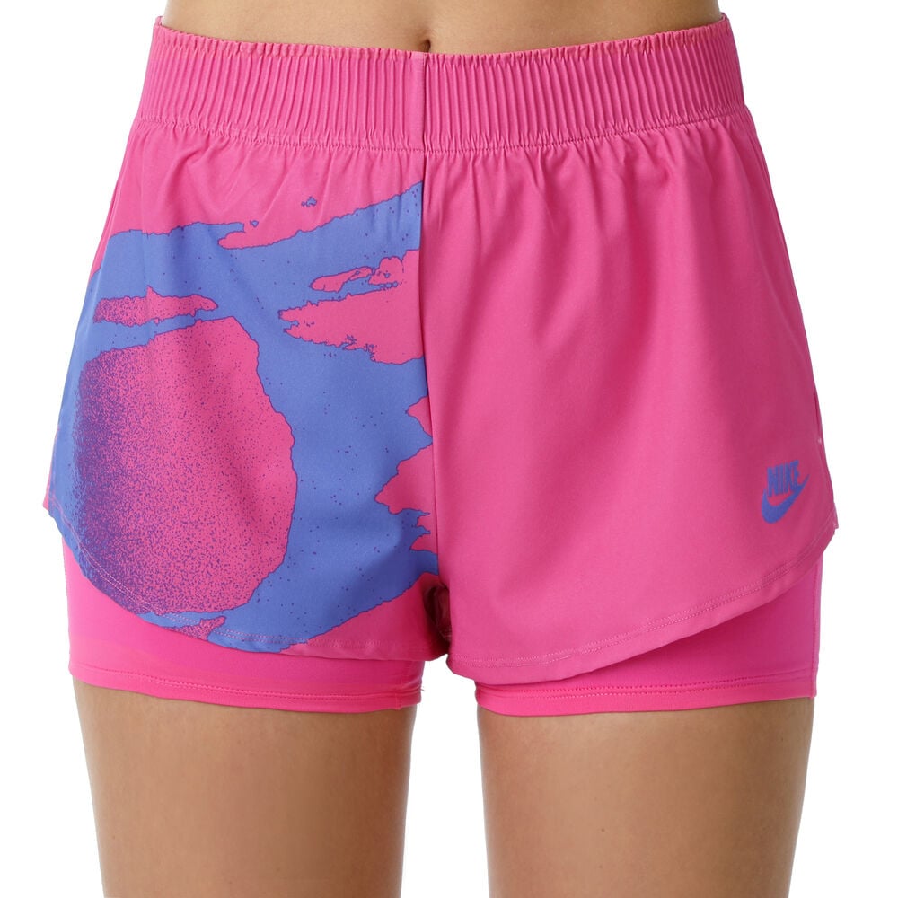 Nike Court Slam Shorts Femmes - Pink , Bleu
