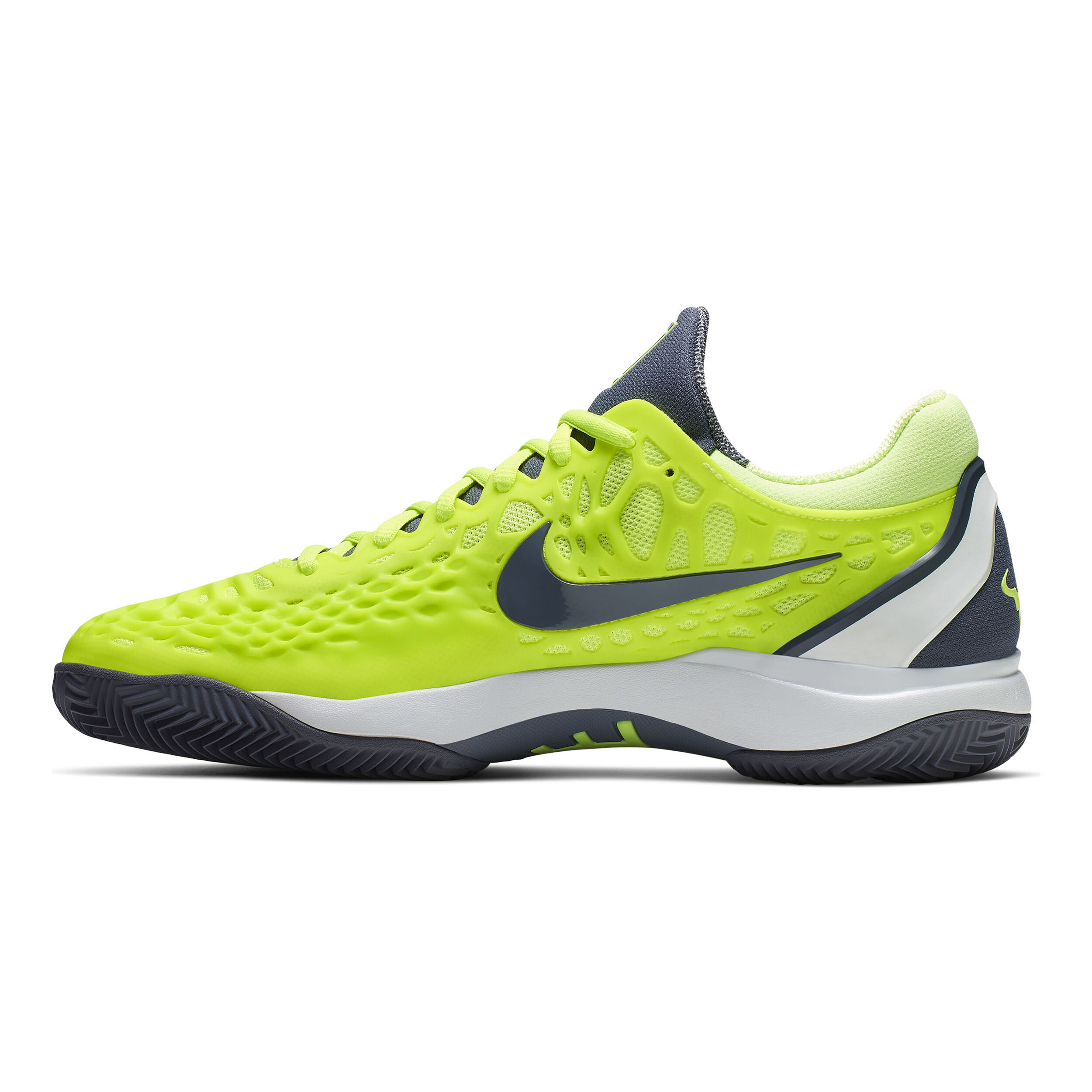 Zoom Cage 3 Clay Chaussure Terre Battue Hommes Jaune Citron Gris Fonc