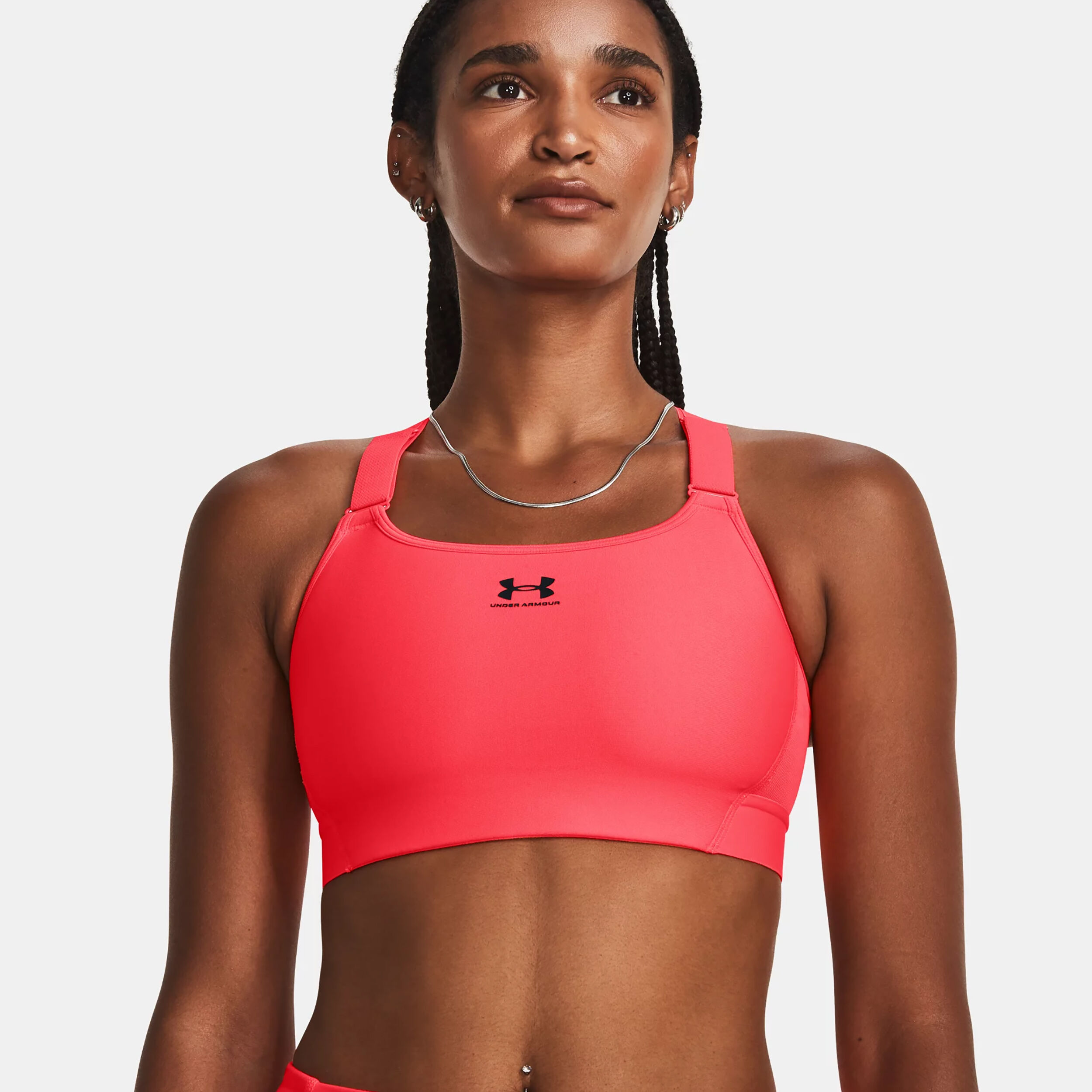 Buy Under Armour Heatgear High Soutien gorge Sport Femmes Corail