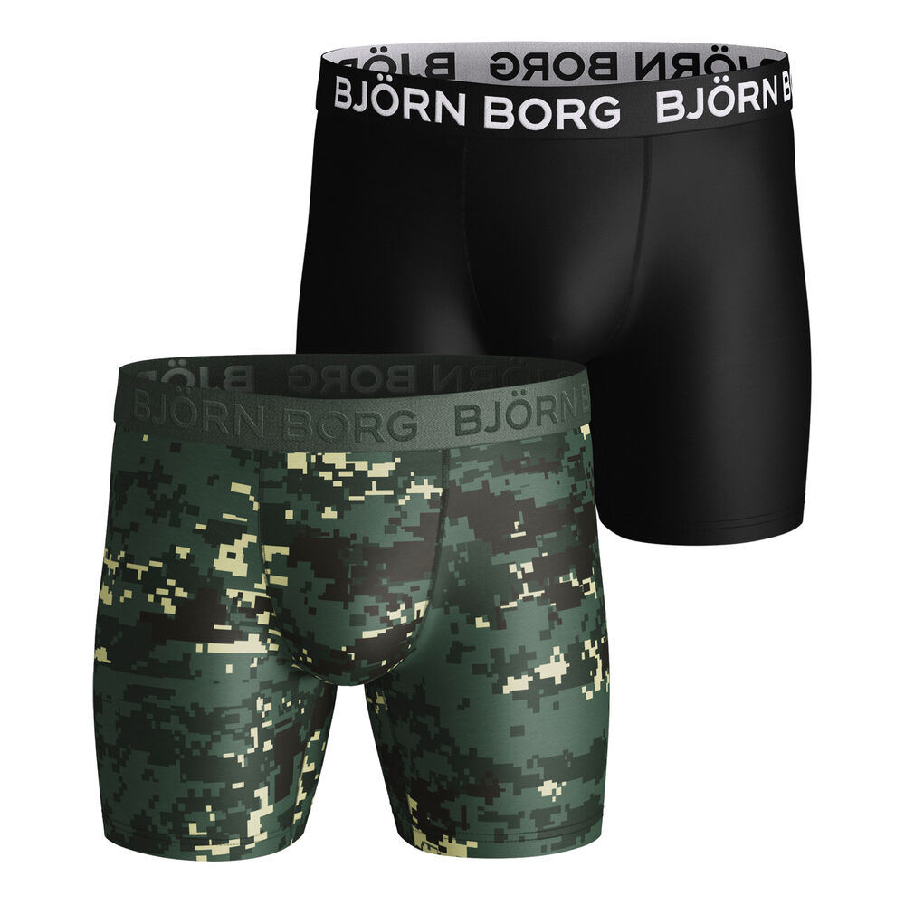 Björn Borg Digital Woodland Per Caleçon Pack De 2 Unités Hommes - Vert , Multicouleur