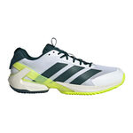 Chaussures de tennis adidas adidas Adizero Ubersonic 5 Chaussure Terre Battue Hommes-Blanc,Vert Foncé