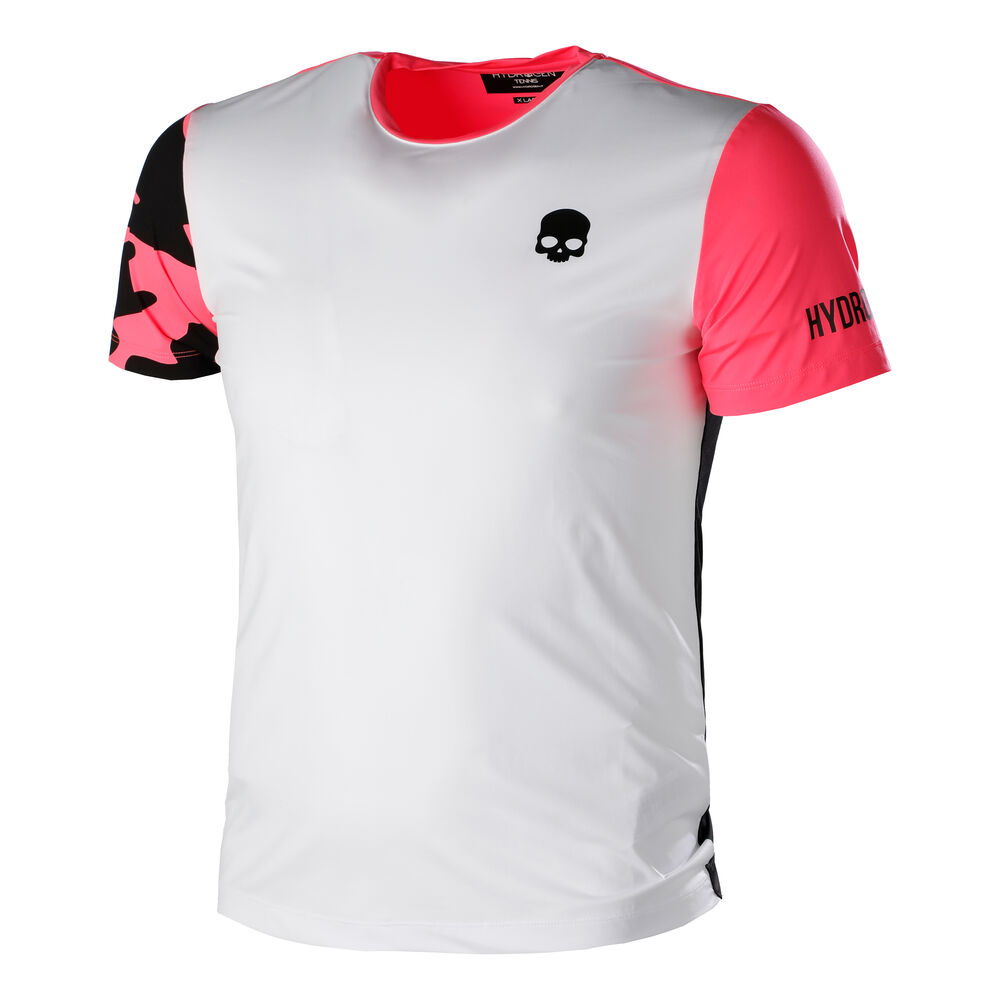 Hydrogen Tech Camo T-shirt Hommes - Blanc , Pink