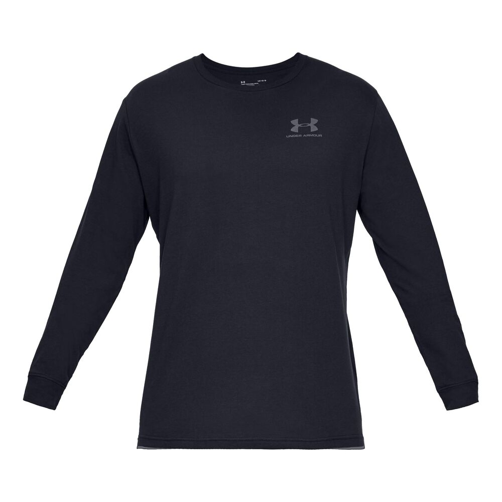 Under Armour Sportstyle Left Chest Haut Manches Longues Hommes - Noir