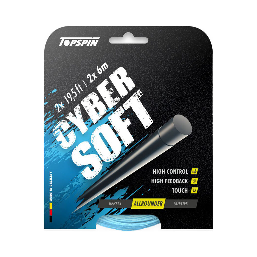 Topspin Cyber Soft 12m Cordage En Garniture - Bleu Clair