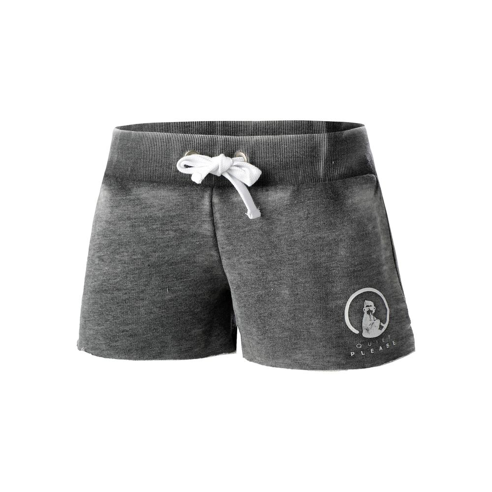 Quiet Please Break Shorts Femmes - Gris Foncé, Blanc