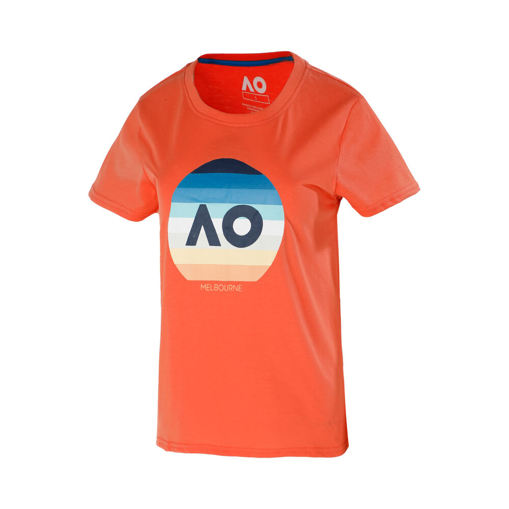 Australian Open 2021 Stripe T-shirt Enfants - Orange , Multicouleur