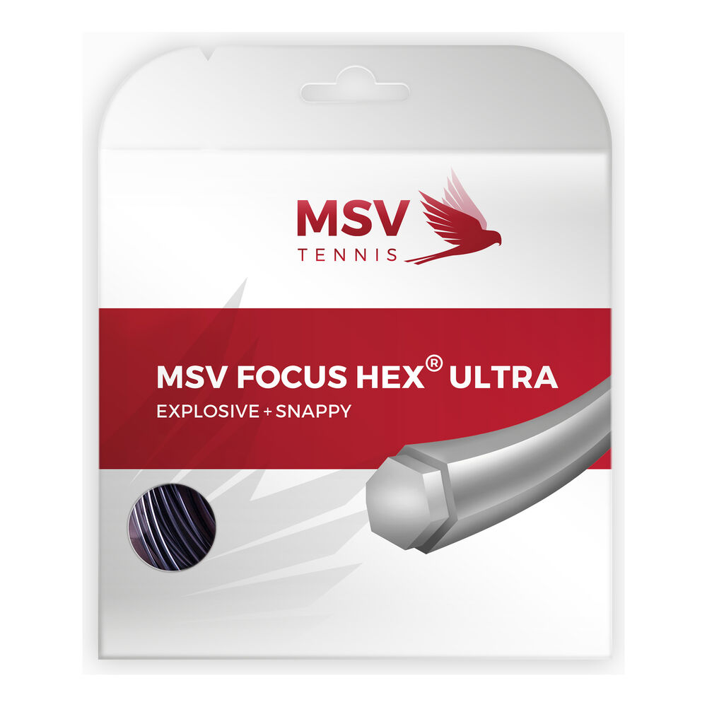 MSV Focus-HEX Ultra Cordage En Garniture 12,2m - Noir