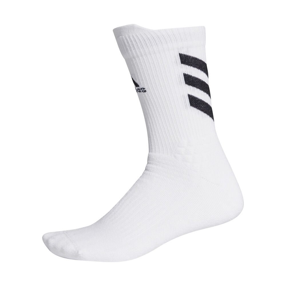 adidas Alphaskin Crew Chaussettes De Sport - Blanc , Noir