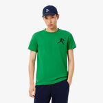 V&ecirc;tements Lacoste Lacoste Djokovic T-shirt Hommes-vert