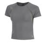 Motion Mesh T-shirt Femmes-vert, gris