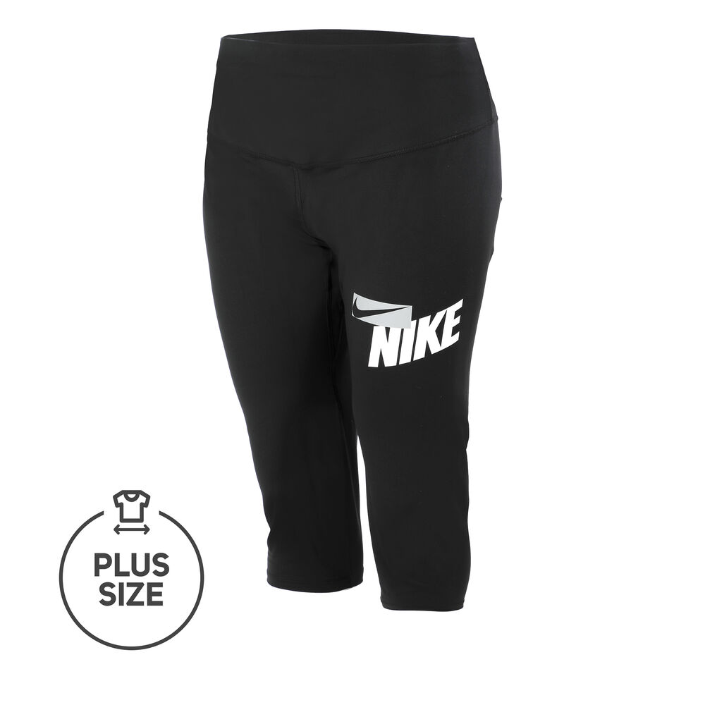 Nike One Crop HBR GRX Plus Size Collant Tight Femmes - Noir , Blanc