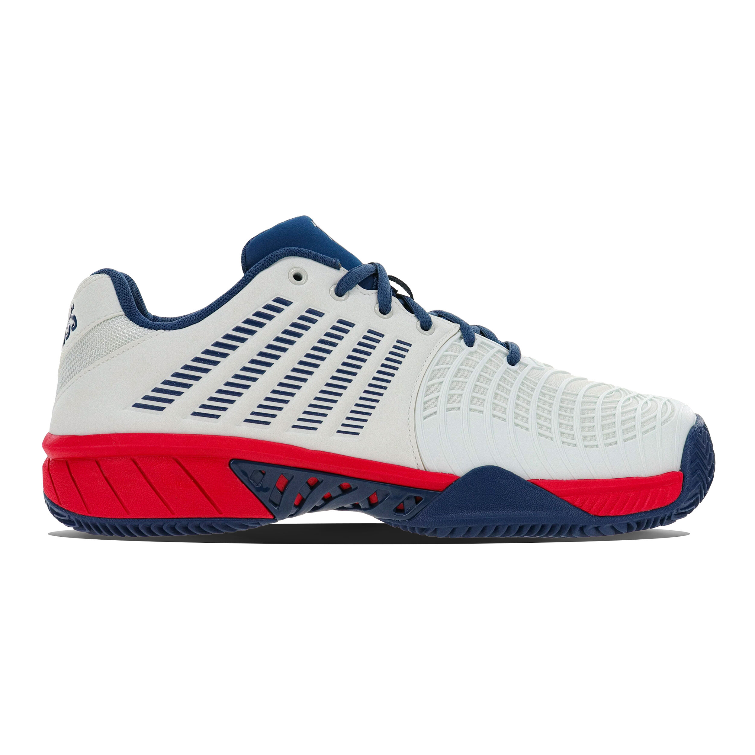 Buy K Swiss Express Light 3 Chaussure Terre Battue Hommes Blanc Rouge online Tennis Point FR