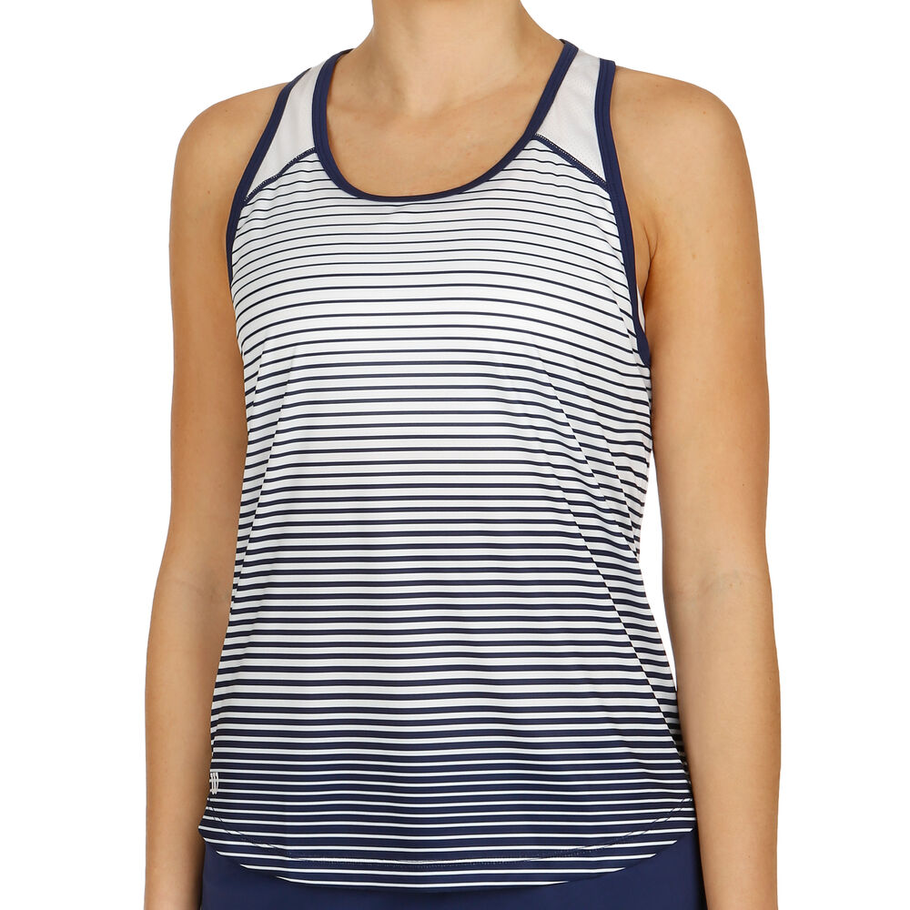 Wilson Team Striped Débardeur Tank Top Femmes - Bleu Foncé , Blanc