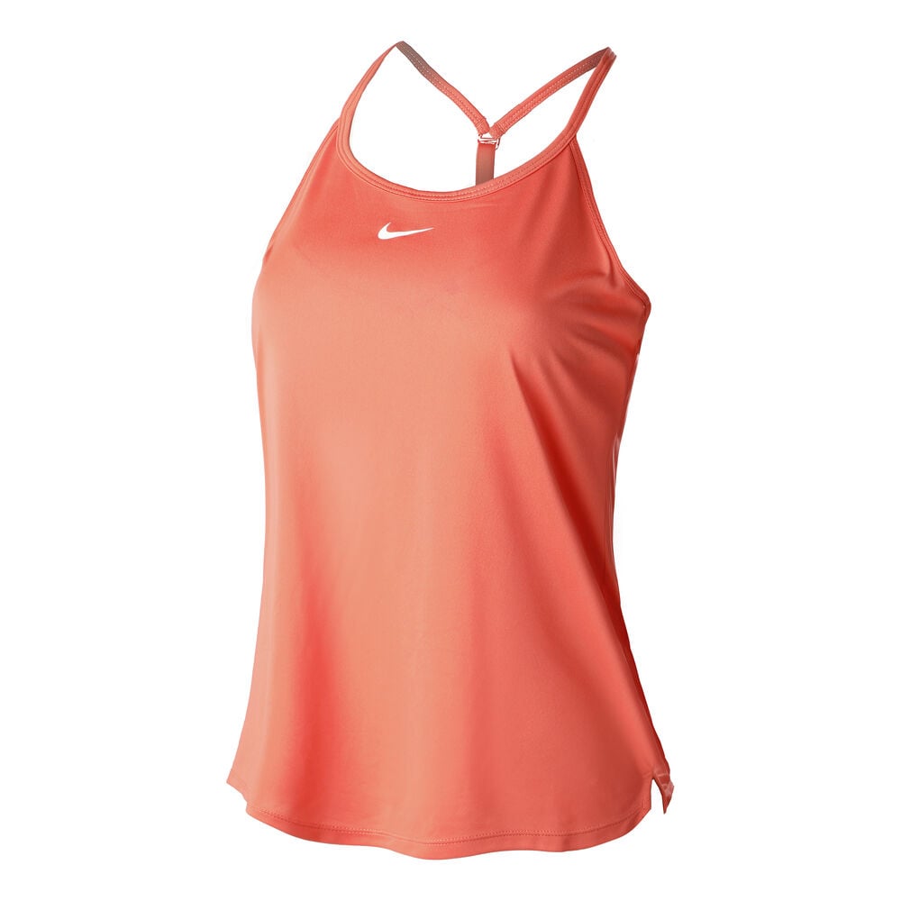 Nike Dri-Fit One Elstka Débardeur Tank Top Femmes - Corail , Blanc