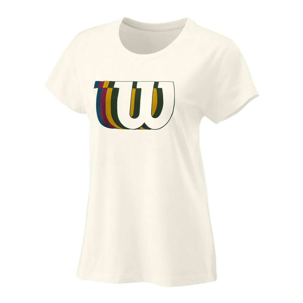 Wilson Blur Tech T-shirt Femmes - Crème , Multicouleur