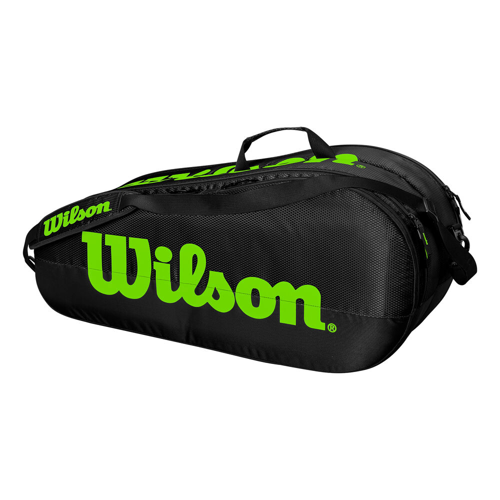 Wilson Team 2 Comp Housse De Raquette - Noir , Vert Clair
