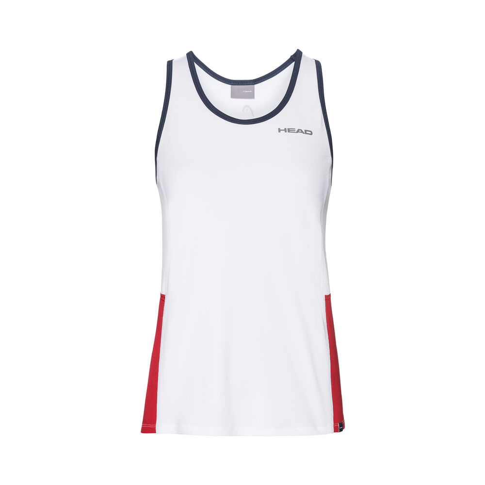 HEAD Club Débardeur Tank Top Filles - Blanc , Rouge