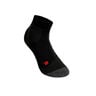 TE2 Short Chaussettes De Tennis Femmes-Noir,Gris Foncé
