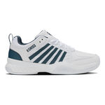 Chaussures de tennis K-Swiss K-Swiss Court Express 2 Chaussure Moquette Hommes-Blanc,Bleu Petrol