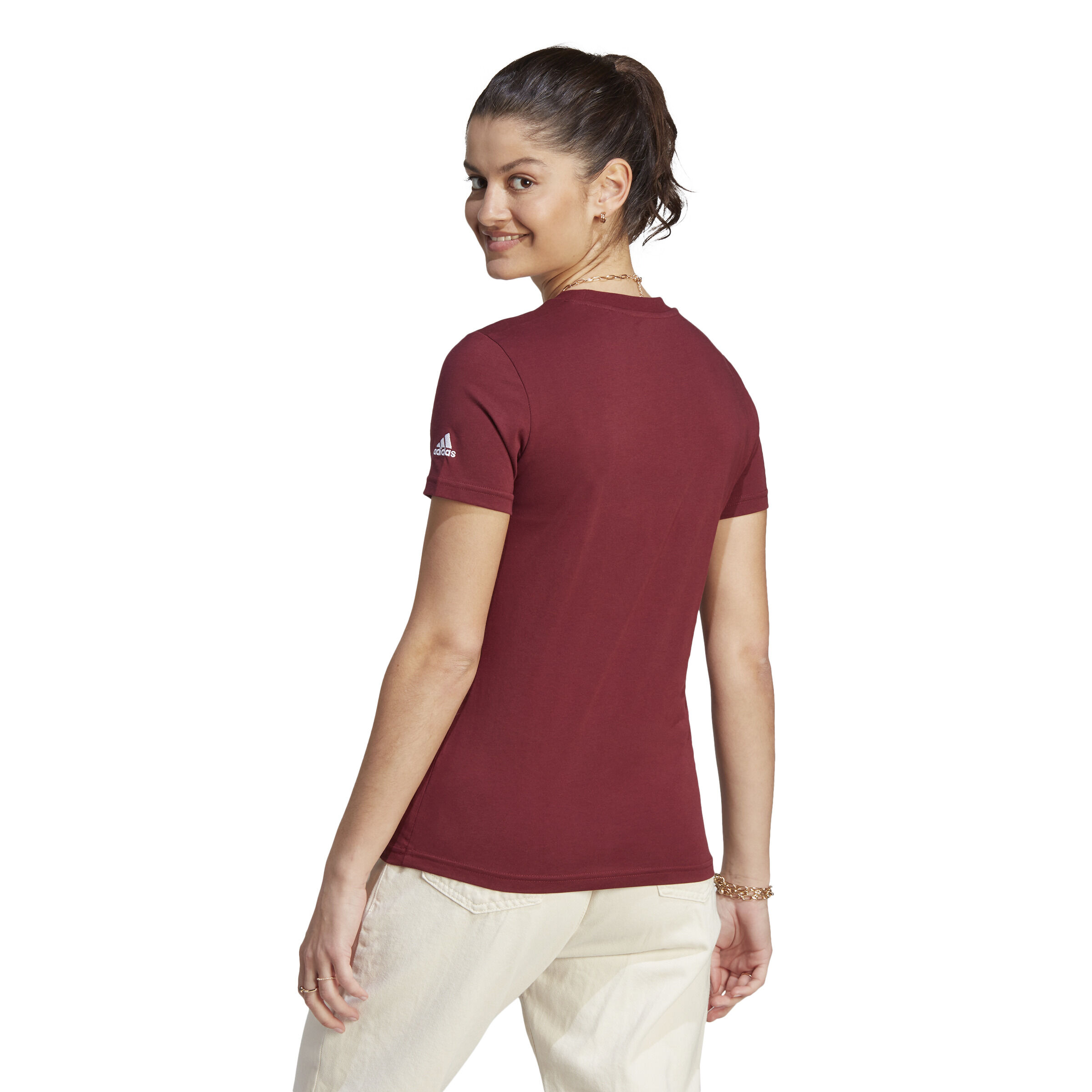 Maroon shop adidas top
