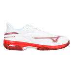 Chaussures de tennis Mizuno Mizuno  Wave Exceed Court Chaussure terre battue Hommes - blanc, rouge