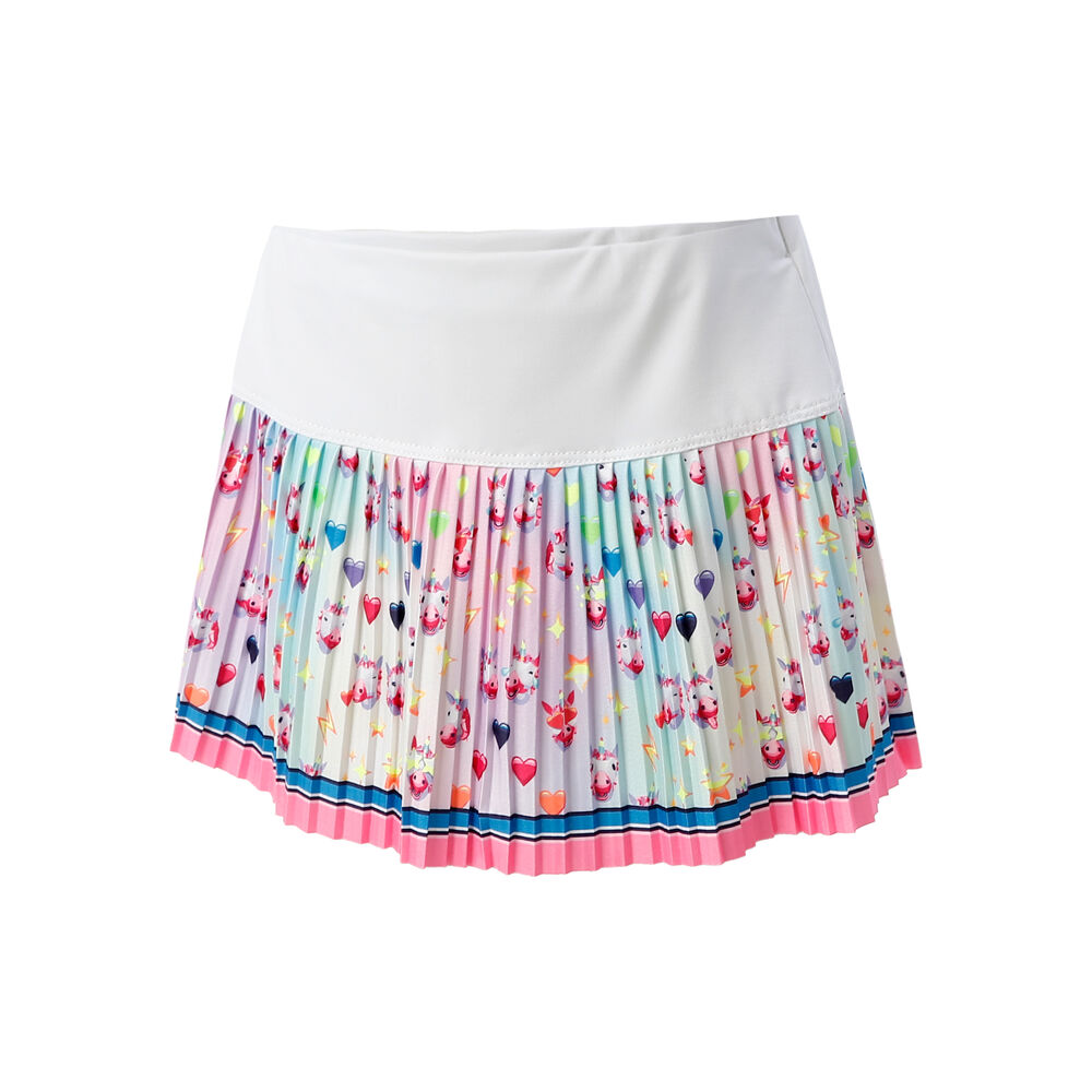 Lucky in Love Animoji Love Pleated Jupe Filles - Blanc , Multicouleur