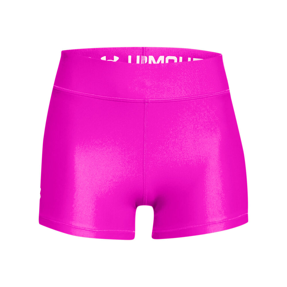 Under Armour Heatgear Mid Rise Short Avec Poche-balles Femmes - Pink , Blanc