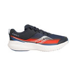Chaussures de running Saucony Saucony Kinvara 14 LTT Chaussure De Running Sans Stabilisateurs Enfants-Bleu Fonc&eacute;,Rouge