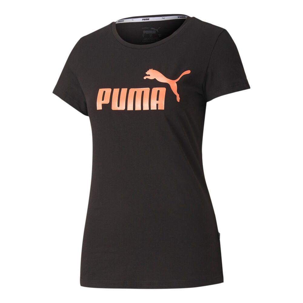 Puma Essential Metallic T-shirt Femmes - Noir , Corail