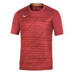 Vêtements de tennis Mizuno Mizuno Team Chiba T-shirt Hommes-rouge