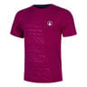 Receiver Embossed T-shirt Hommes - pink, blanc