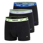 V&ecirc;tements Nike Nike Essential Cotton Stretch Trunk Cale&ccedil;on - Pack de 3 Hommes-noir, turquoise