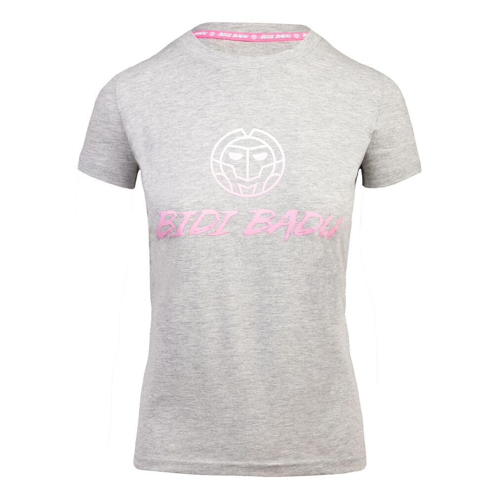 BIDI BADU Lamia Basic Logo T-shirt Femmes - Gris