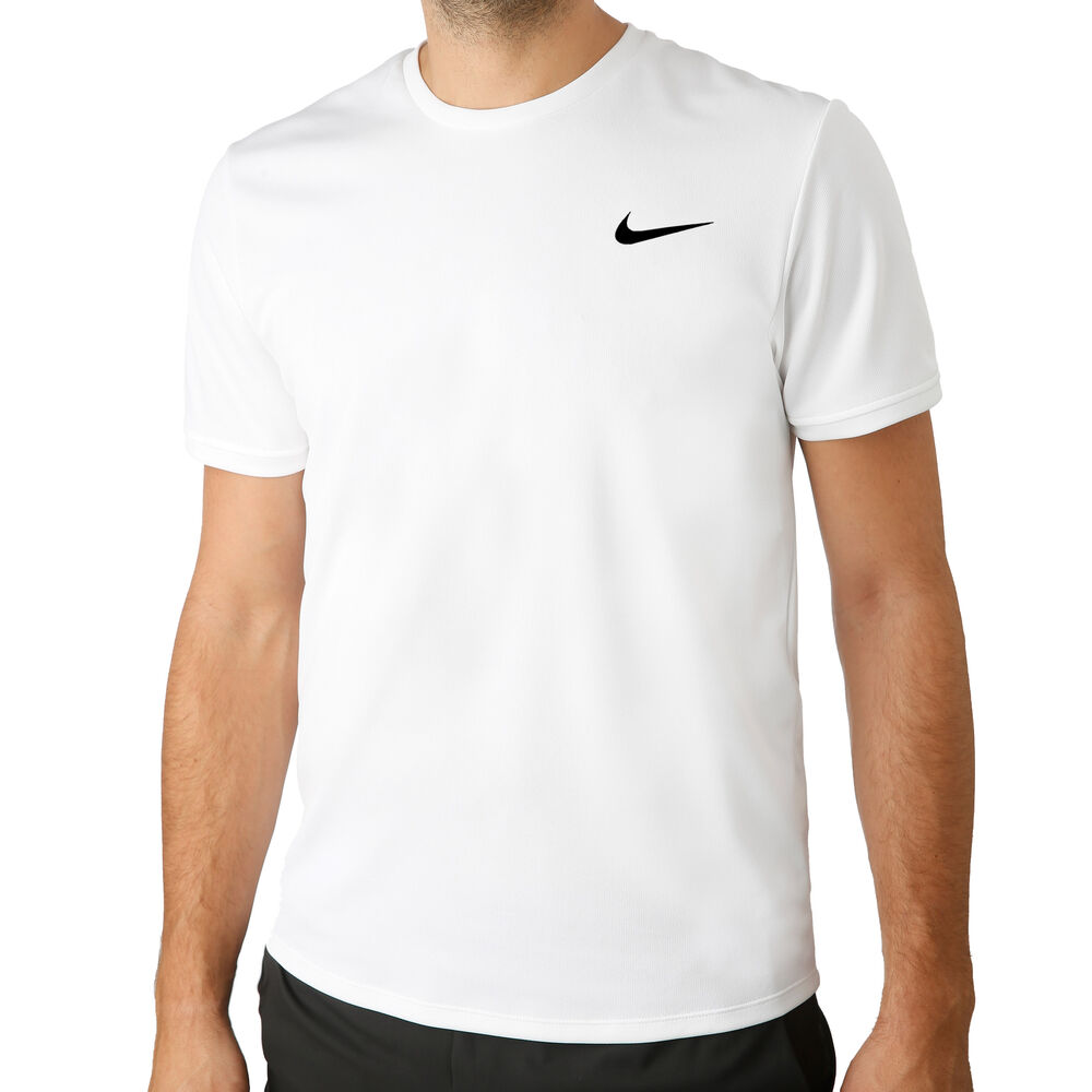 Nike Court Dry Colourblocked T-shirt Hommes - Blanc , Noir