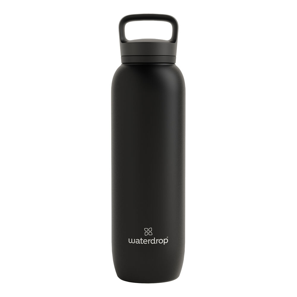 Waterdrop All-Purpose Thermo Bottle Schwarz 1L Gourde - Noir