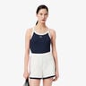 Débardeur Tank Top Femmes-Bleu Foncé,Blanc
