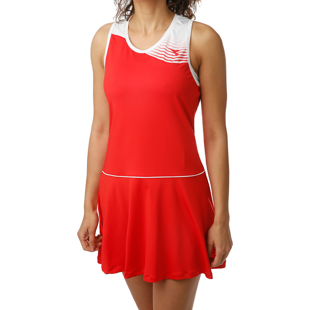 Diadora Court Robe Femmes - Rouge , Blanc