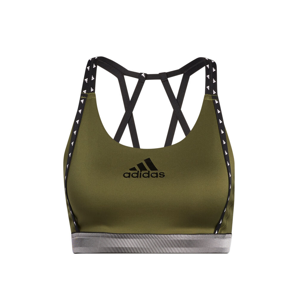 adidas Don´t Rest Branded Soutien-gorge Sport Femmes - Vert Olive , Noir