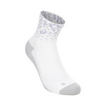 V&ecirc;tements ASICS ASICS Performance Run Quarter Chaussettes de running Unisex-blanc, violet