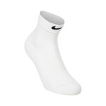 V&ecirc;tements Nike Nike Fast Midweight Ankle Chaussettes de running Unisex - blanc, vert fluo