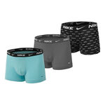 Vêtements Nike Nike Everyday Stretch Caleçon Pack De 3 Hommes-Turquoise,Gris Clair