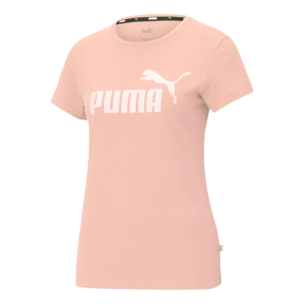 Puma Essential Logo T-shirt Femmes - Abricot, Blanc