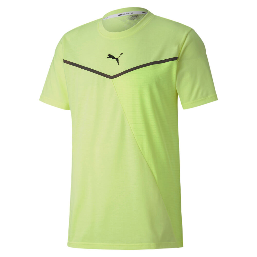 Puma Thermo Train R+BND T-shirt Hommes - Jaune Lemon, Gris
