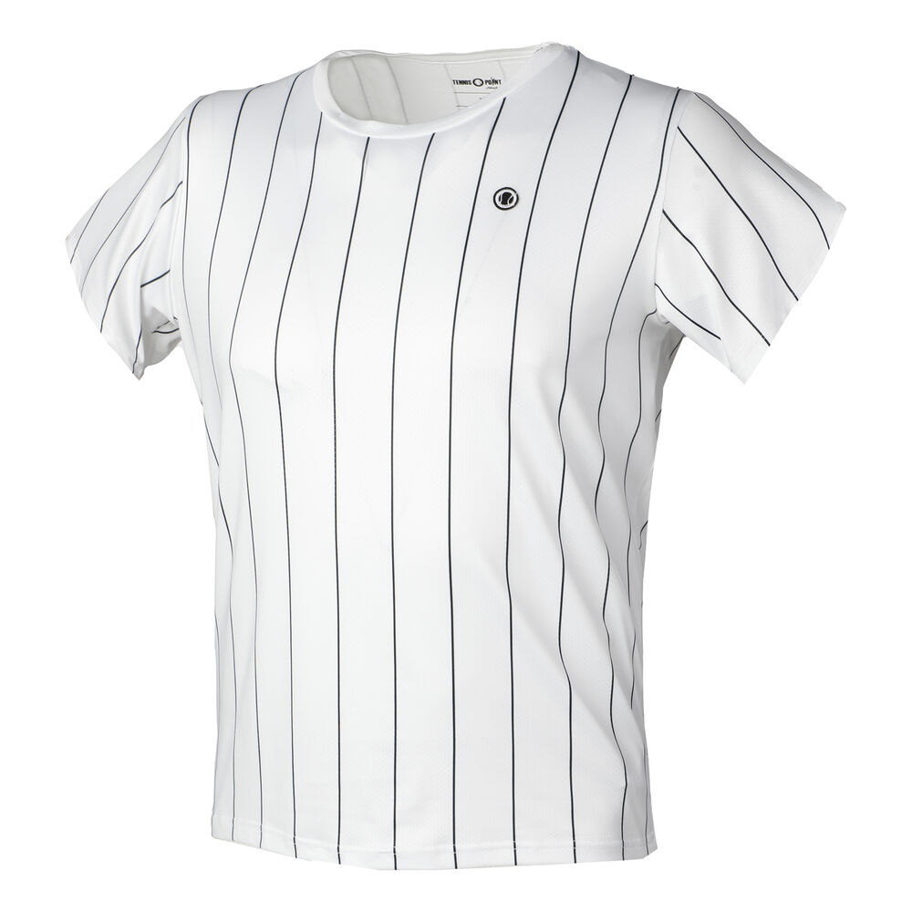 Tennis-Point Stripes T-shirt Edition Spéciale Hommes - Blanc , Noir