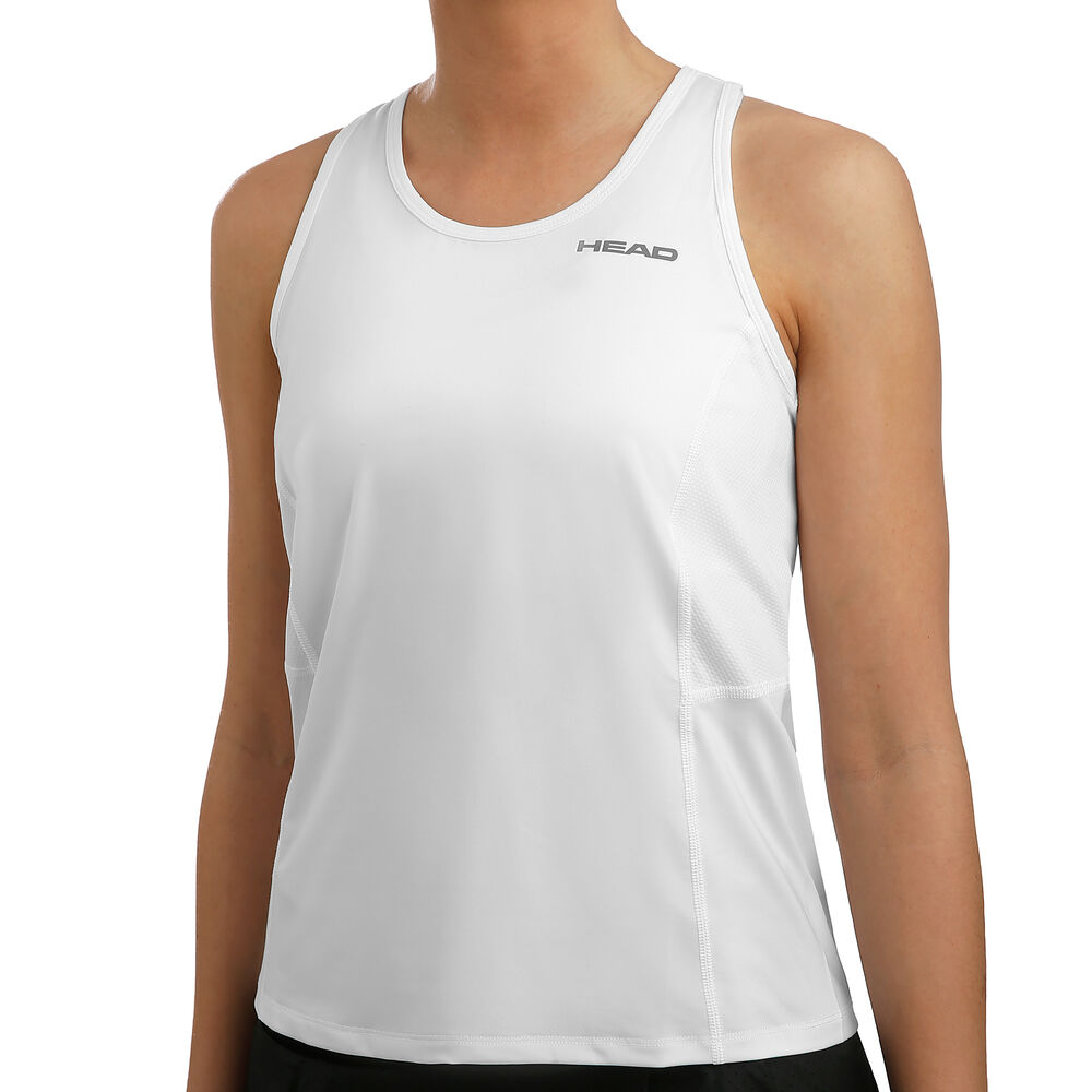 HEAD Club Débardeur Tank Top Femmes - Blanc , Argent