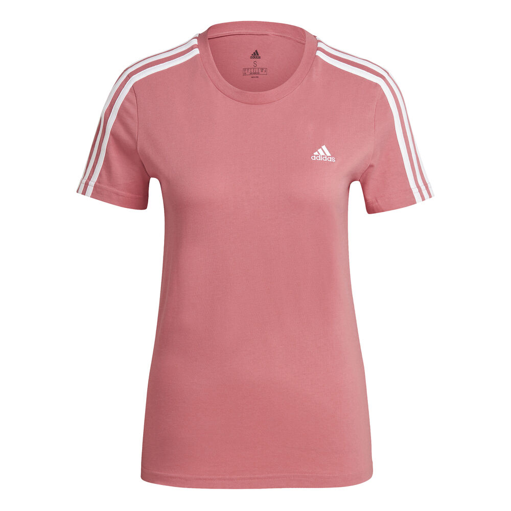 adidas 3-Stripes T-shirt Femmes - Rosé, Blanc